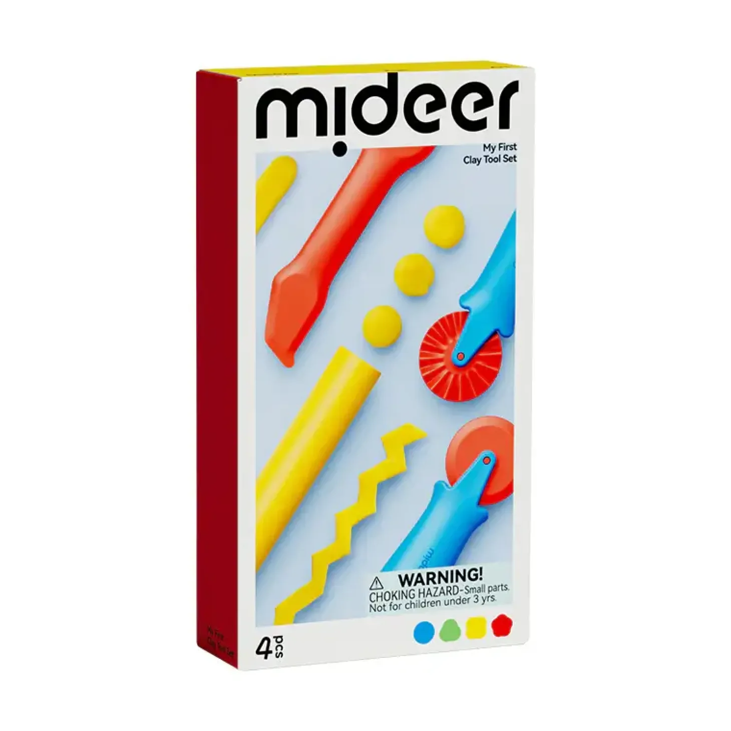 Zestaw narzędzi do mas plastycznych mideer 4 el.