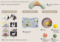 Zestaw niezbędnik do leżenia na brzuszku