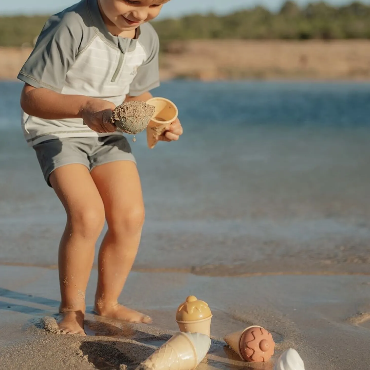 Zestaw plażowy lody 9 elementów