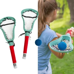 Zestaw rakietek z miękką piłką do LACROSSE, outdoor