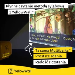 Zestaw startowy. Projektor YellowWall + 4 Multibajki