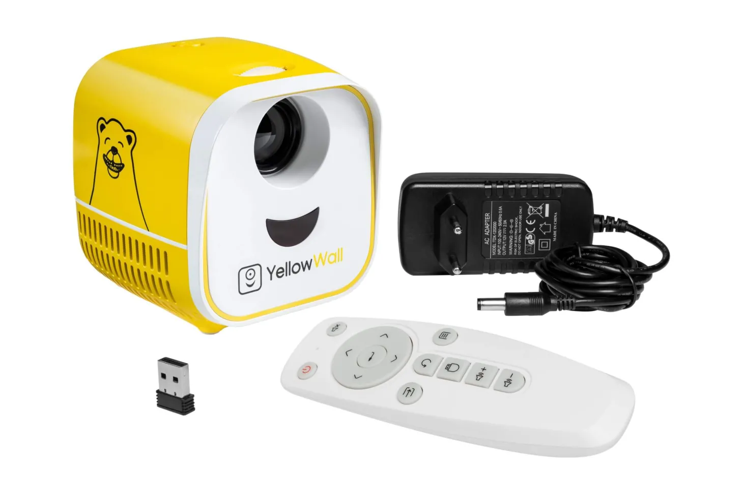 Zestaw startowy. Projektor YellowWall + 4 Multibajki