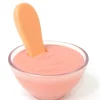 Zestaw Tiny Tummies Magiczna miseczka i łyżeczka, Jogurt Truskawkowy