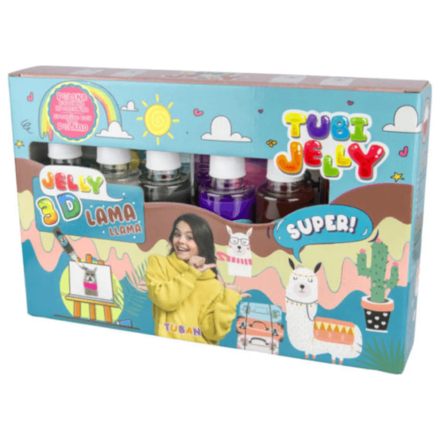 Zestaw Tubi Jelly 6 kolorów - lama