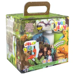 Zestaw Tubi Jelly 6 kolorów + małe akwarium - dinozaury