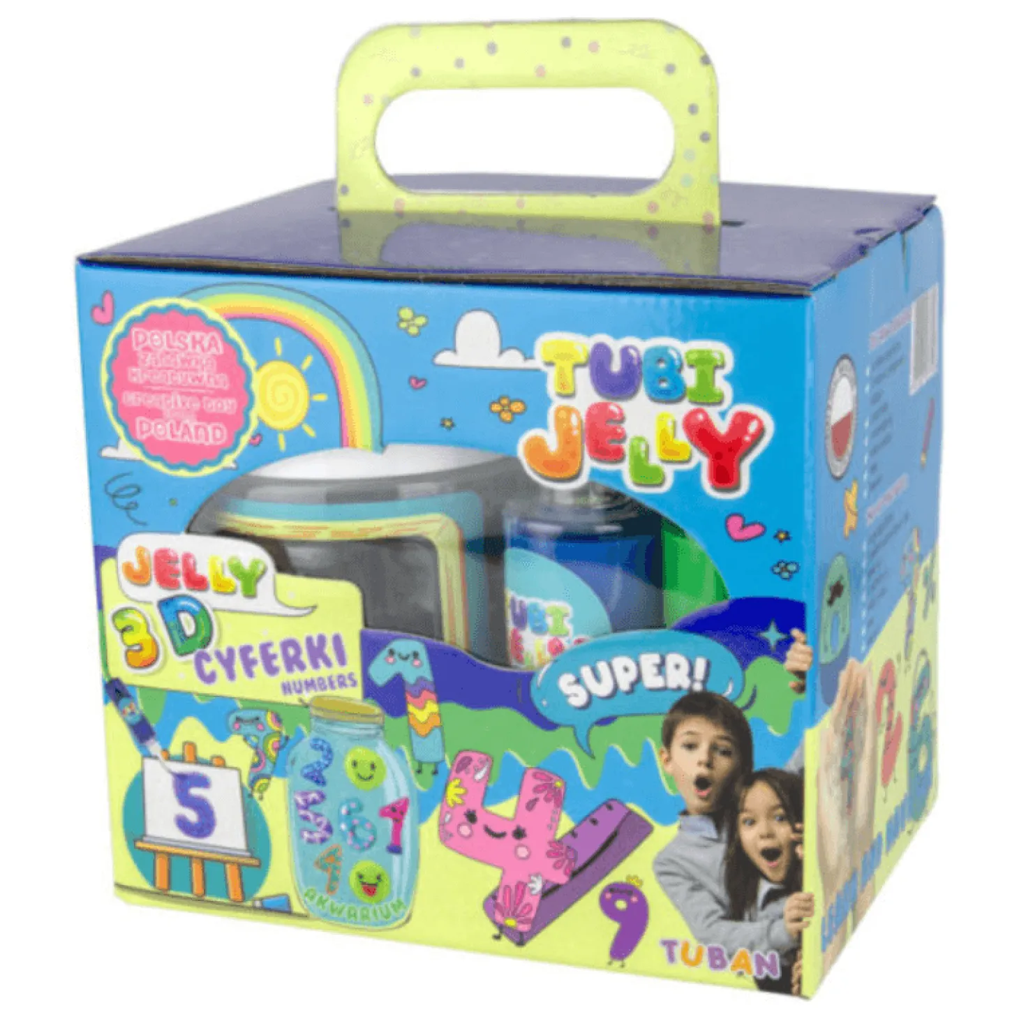 Zestaw Tubi Jelly 6 kolorów + małe akwarium - cyferki