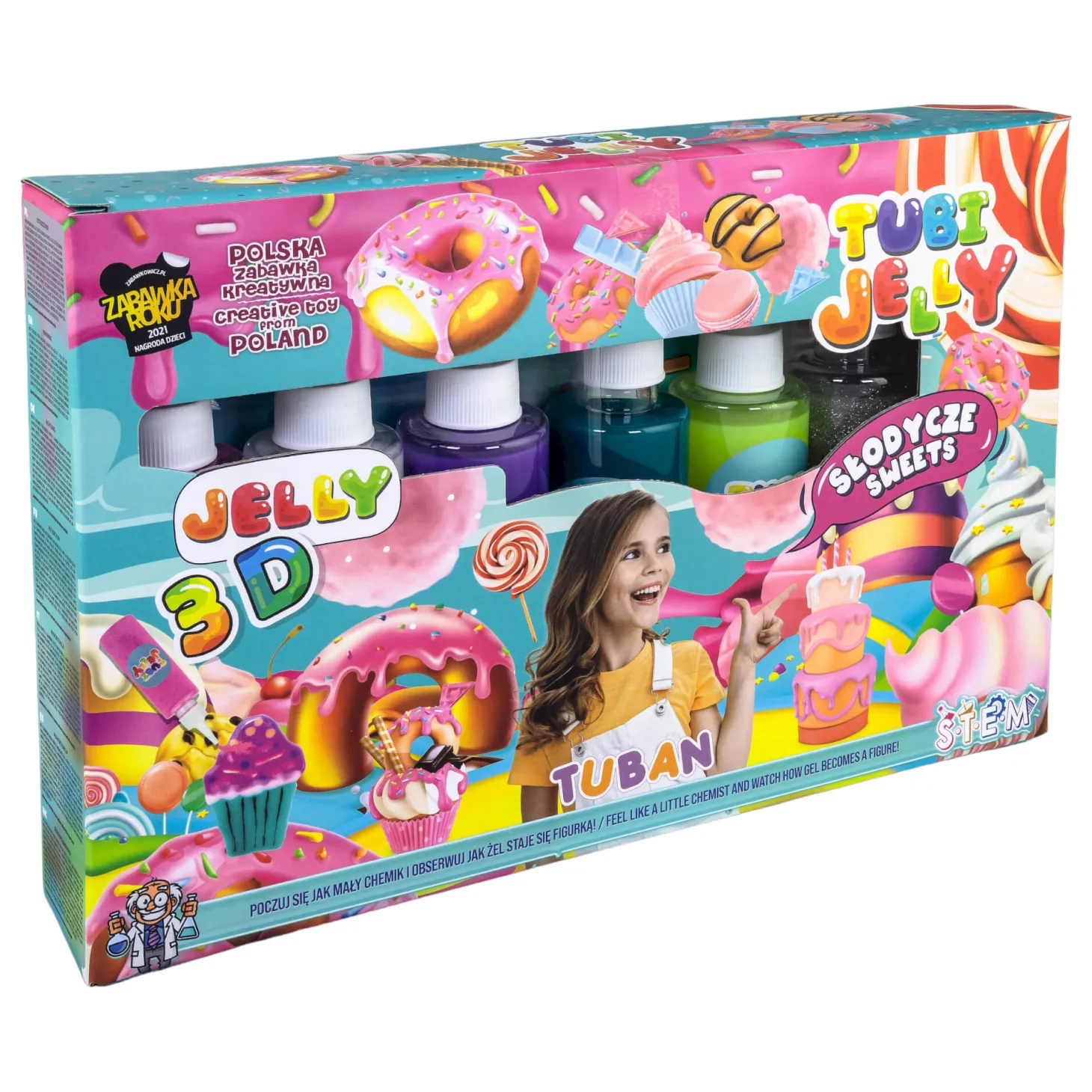 Zestaw Tubi Jelly 6 kolorów - słodycze