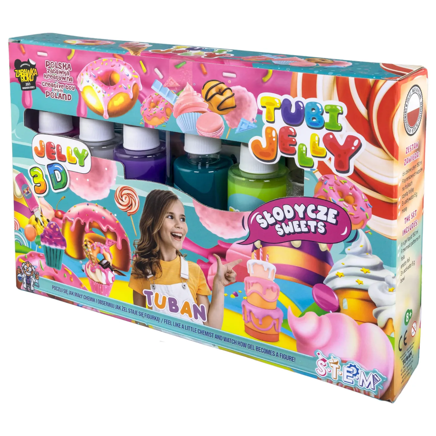 Zestaw Tubi Jelly 6 kolorów - słodycze