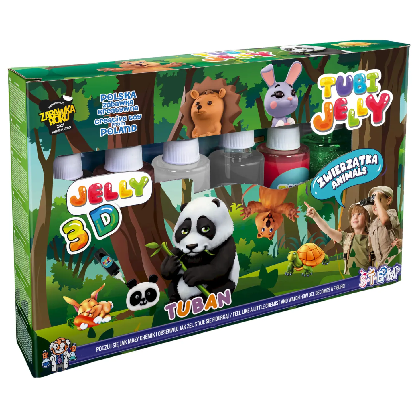 Zestaw Tubi Jelly 6 kolorów - zwierzątka