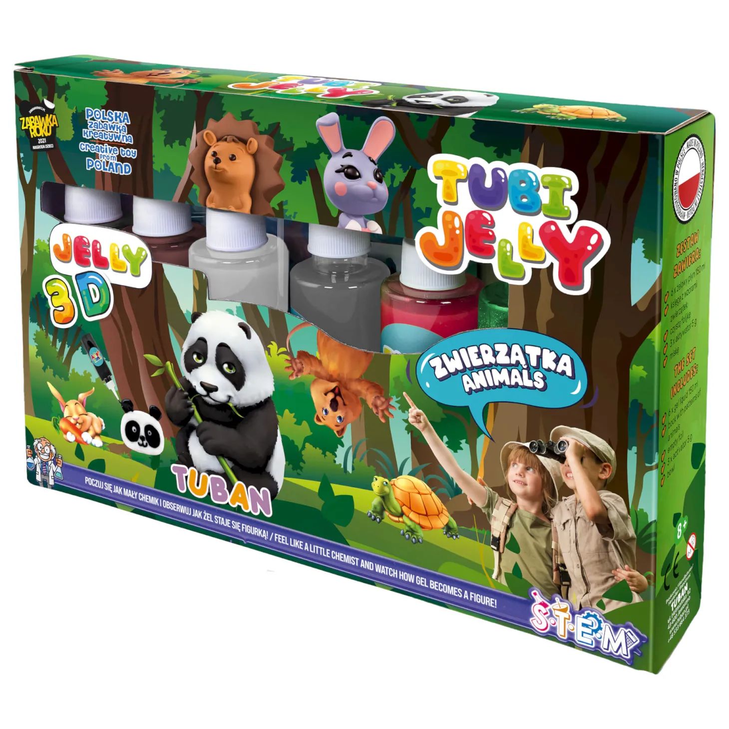 Zestaw Tubi Jelly 6 kolorów - zwierzątka