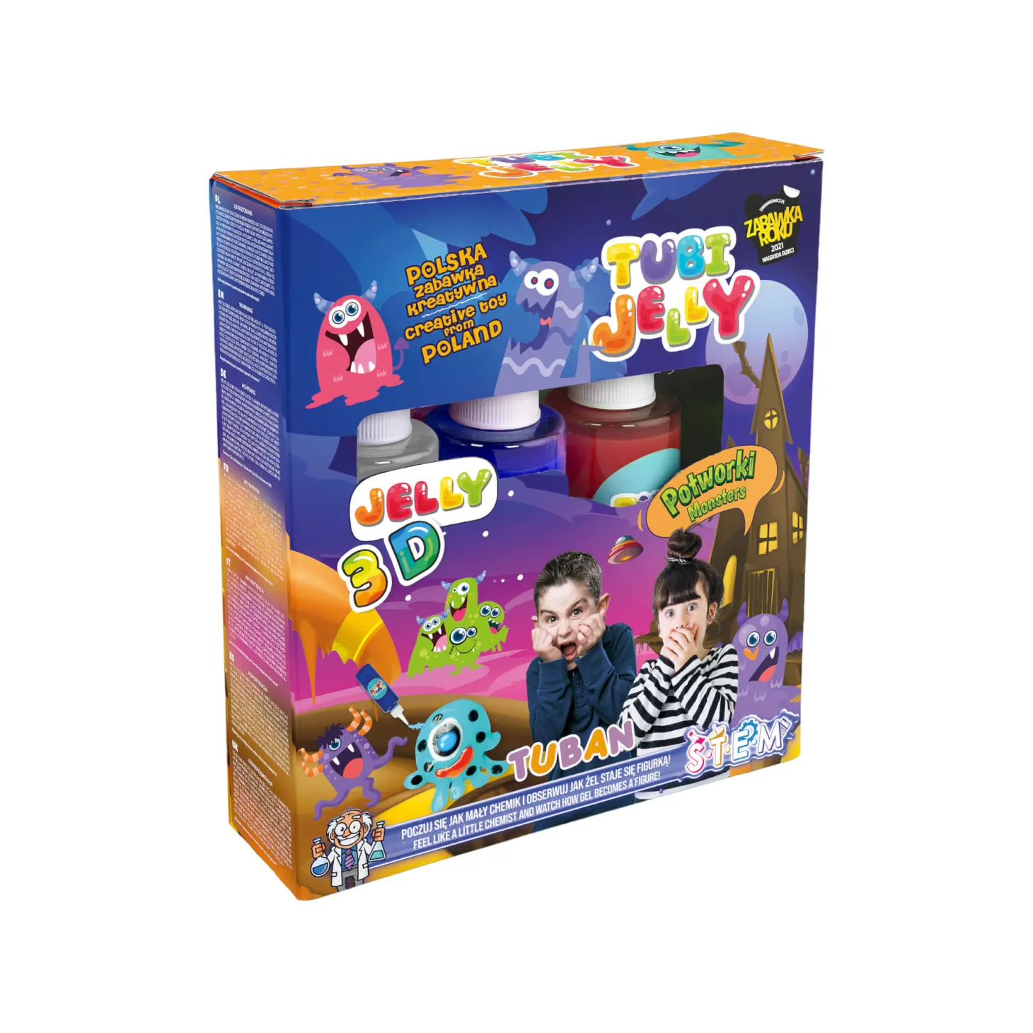Zestaw Tubi Jelly 3 kolory - potworki