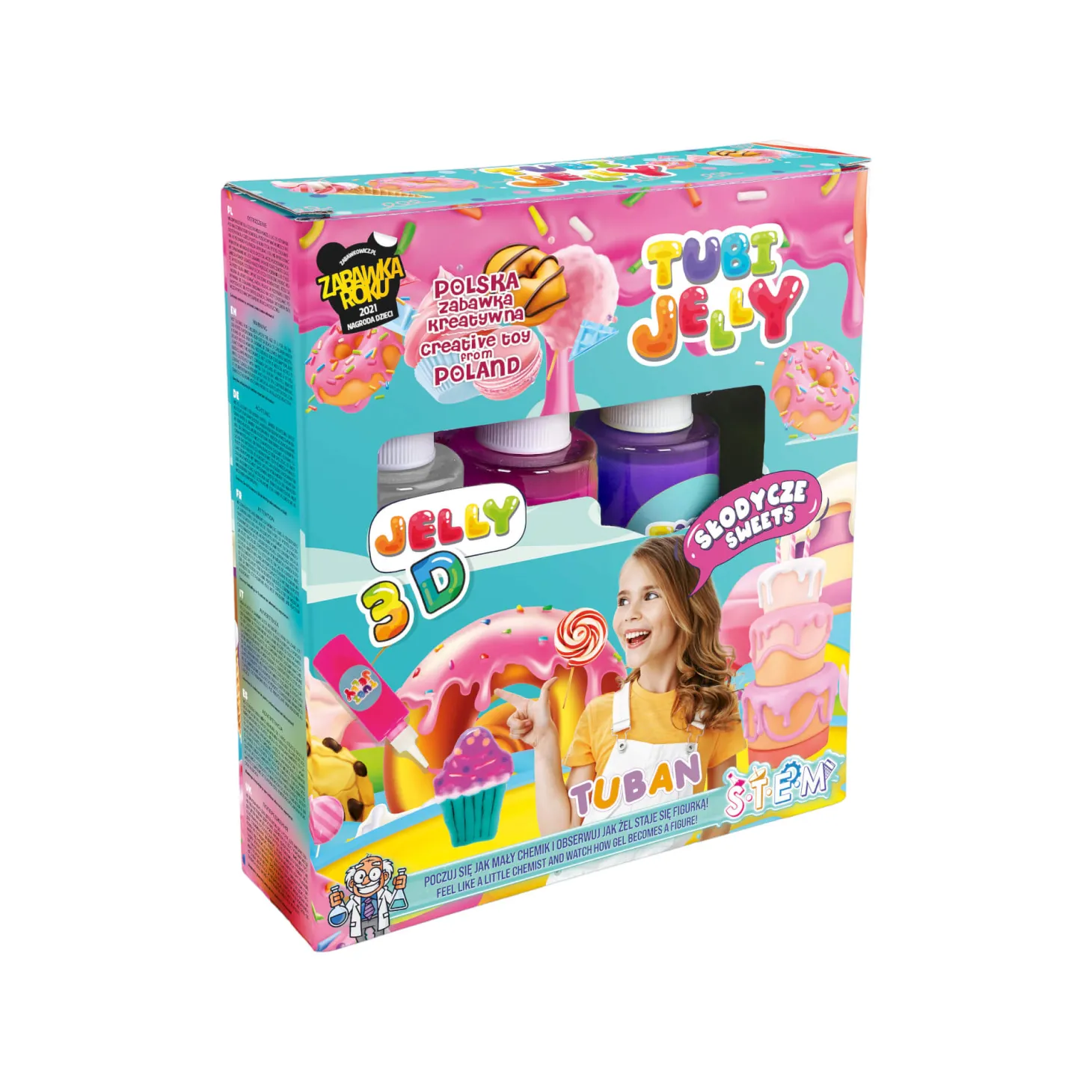 Zestaw Tubi Jelly 3 kolory - słodycze