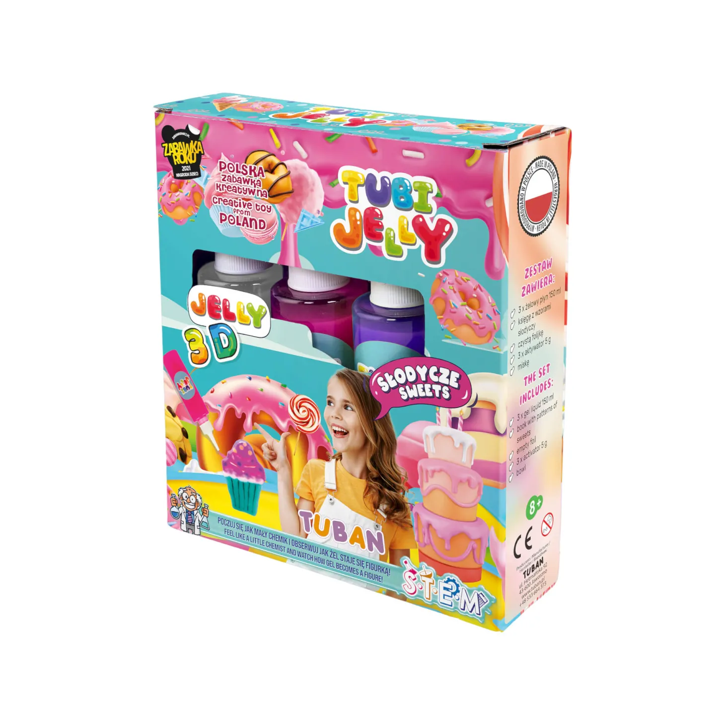 Zestaw Tubi Jelly 3 kolory - słodycze