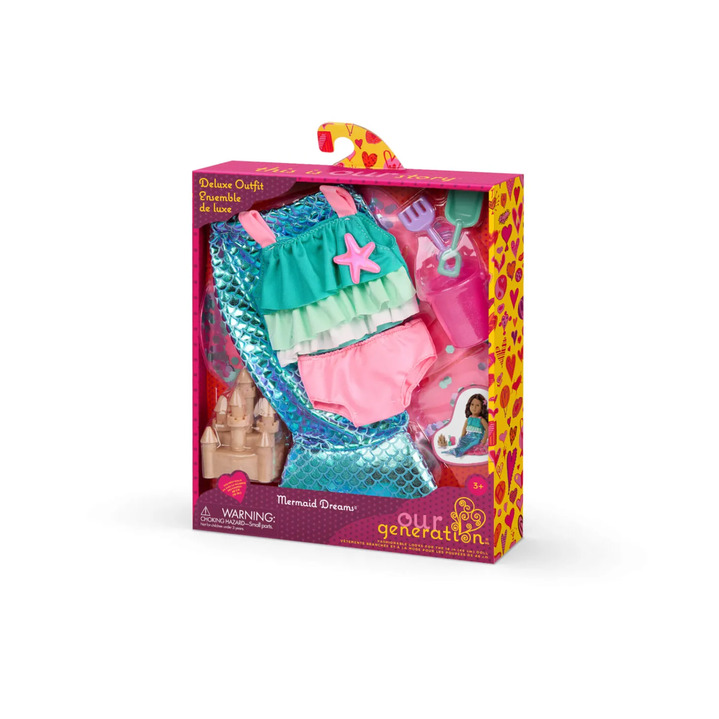Zestaw ubranek dla lalek - Mermaid Dreams - strój syreny