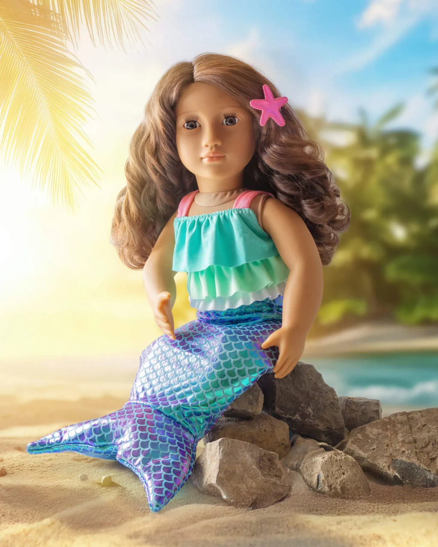 Zestaw ubranek dla lalek - Mermaid Dreams - strój syreny