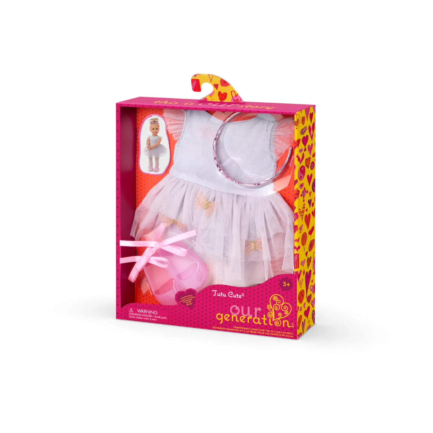 Zestaw ubranek dla lalek - Tutu Cute - strój baletnicy