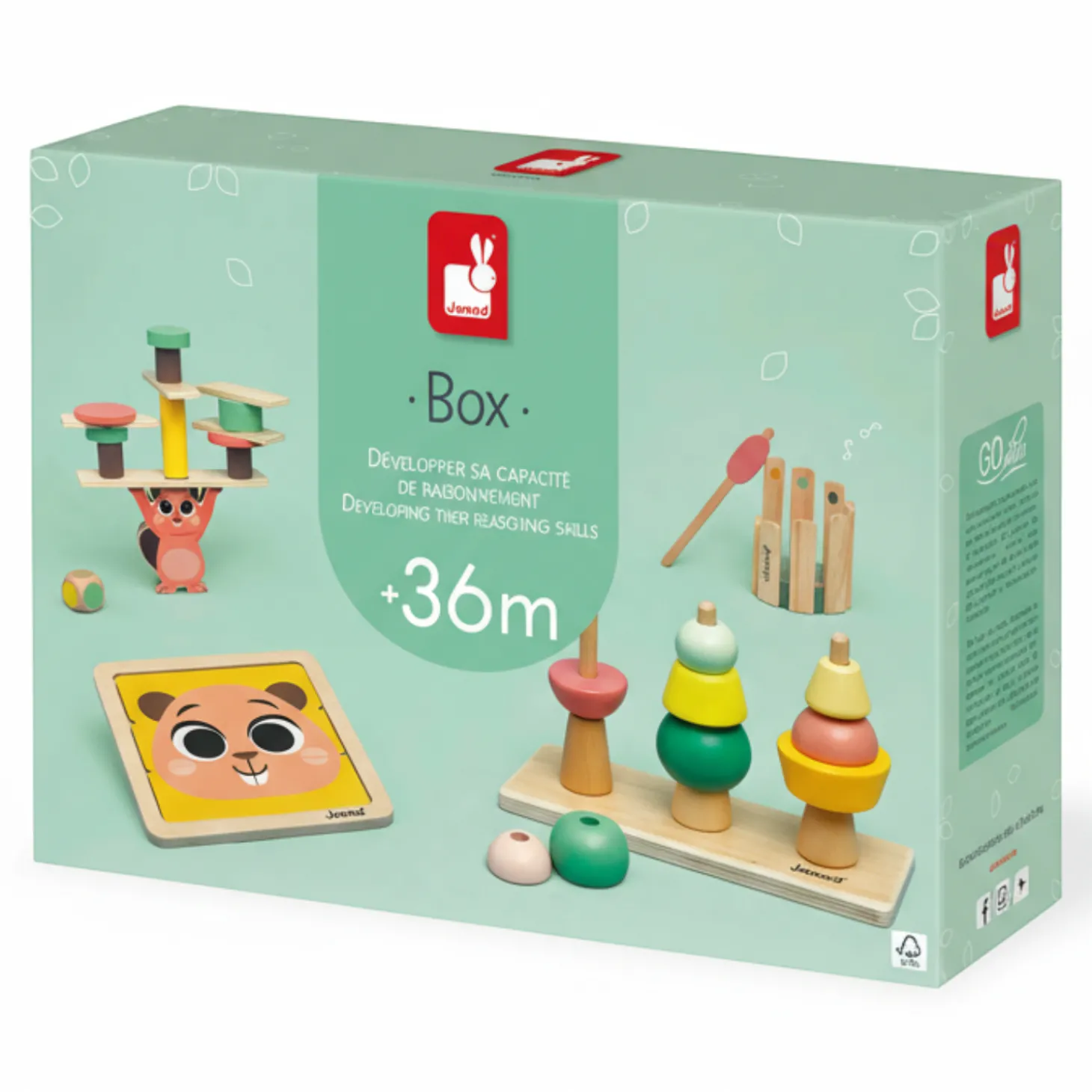 Zestaw zabawek edukacyjnych Box 36m+