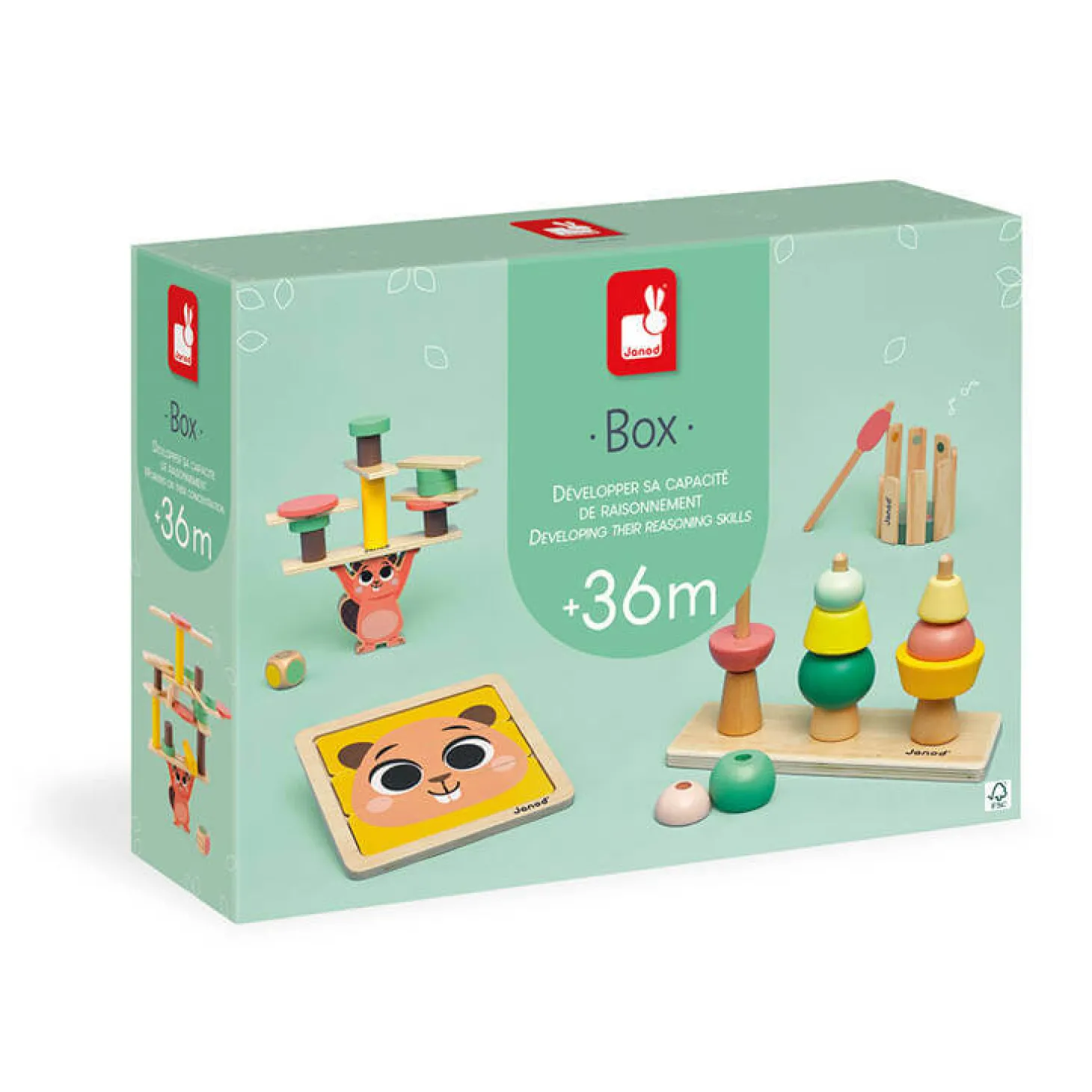 Zestaw zabawek edukacyjnych Box 36m+