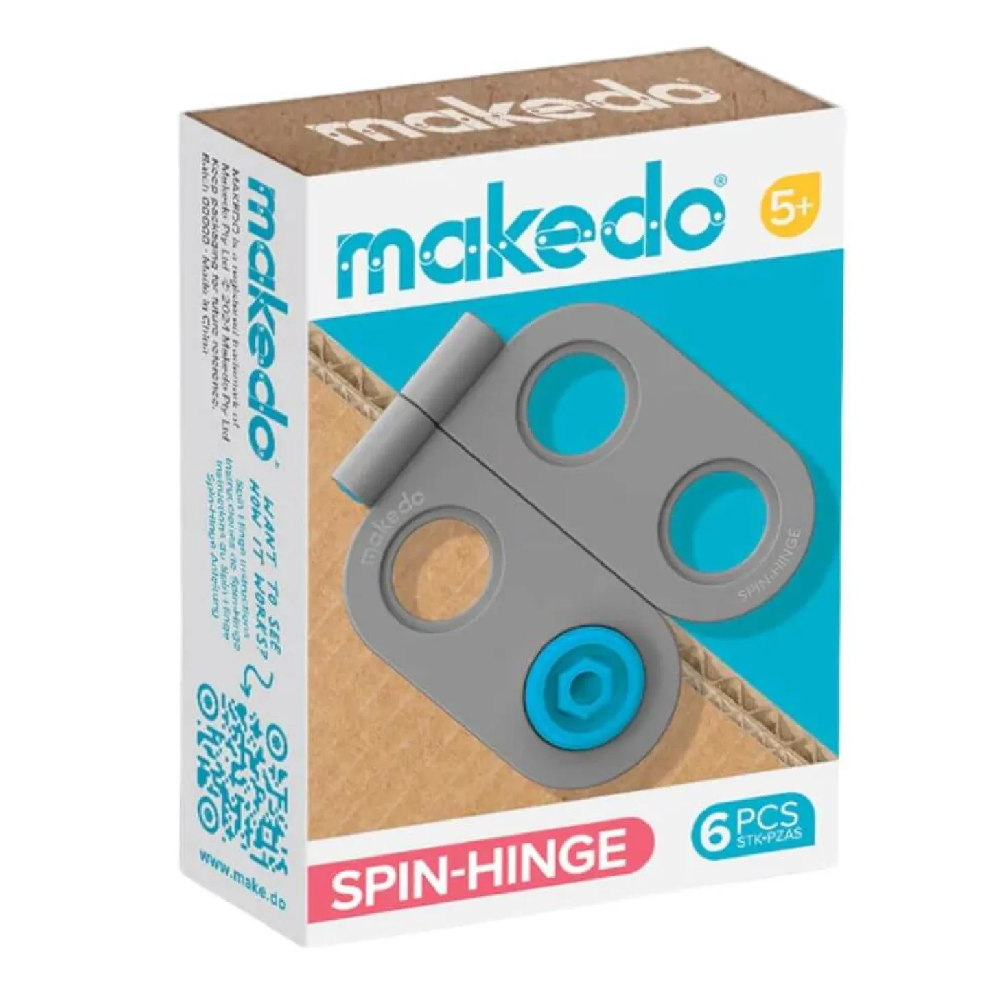 Zestaw zawiasów Spin-Hinge Makedo 6 szt.
