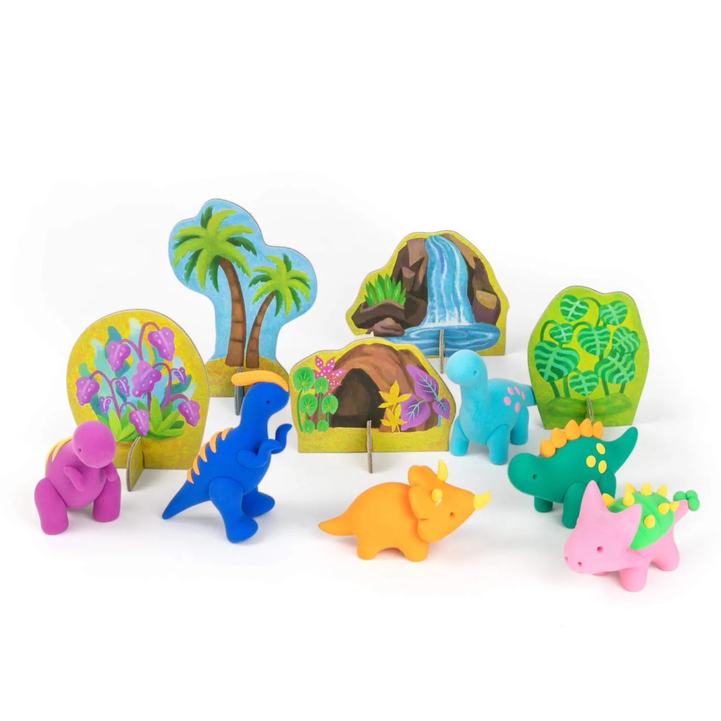 Zestaw z masą plastyczną - Dinozaury