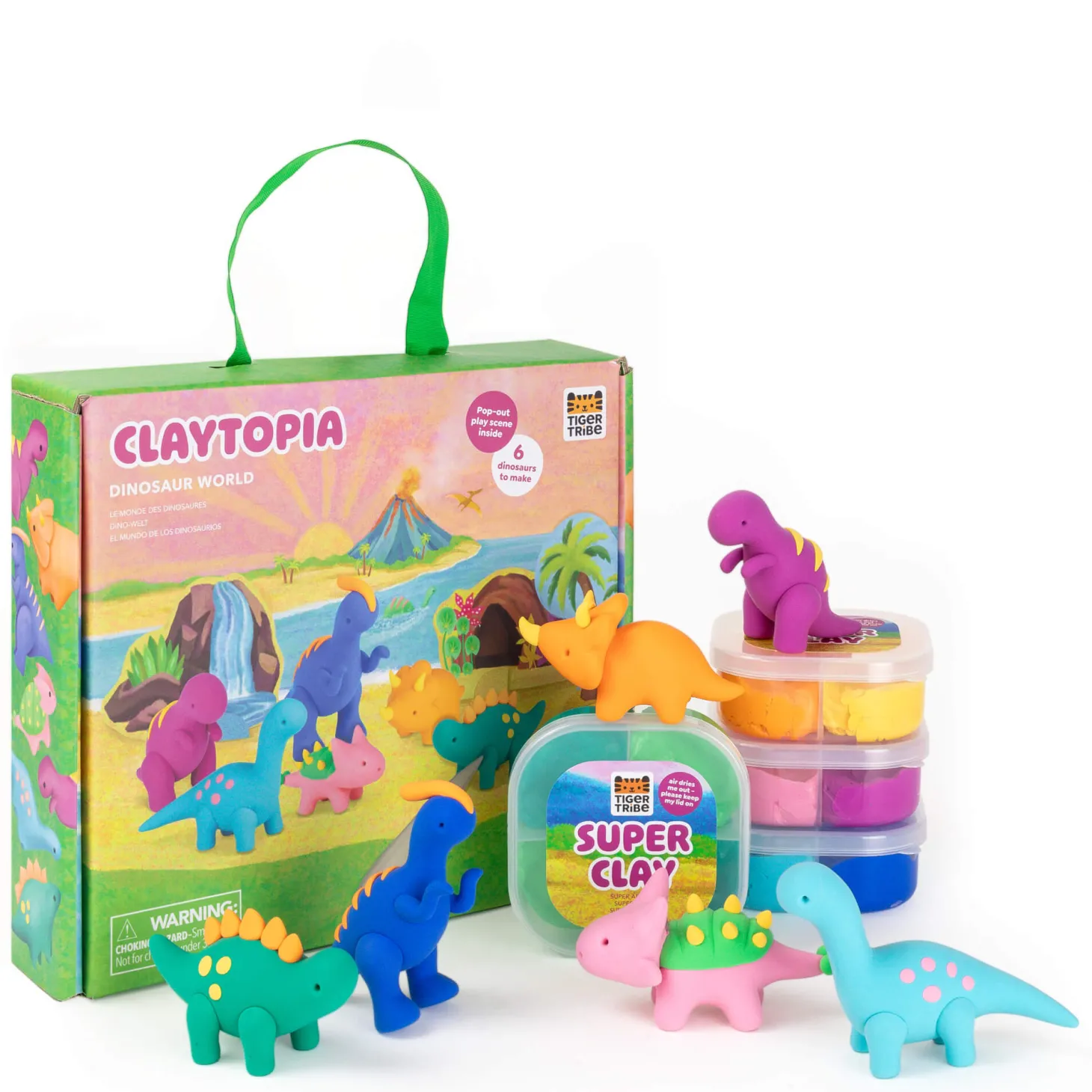 Zestaw z masą plastyczną - Dinozaury