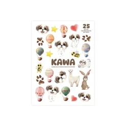 Zestaw 25 zmywalnych tatuaży "Kawa"