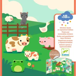Zestaw z naklejkami wielokrotnego użytku FARMA 18m+