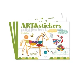 Zeszyt - kolorowanka - wyklejanka do kreatywnej zabawy, Art&Stickers