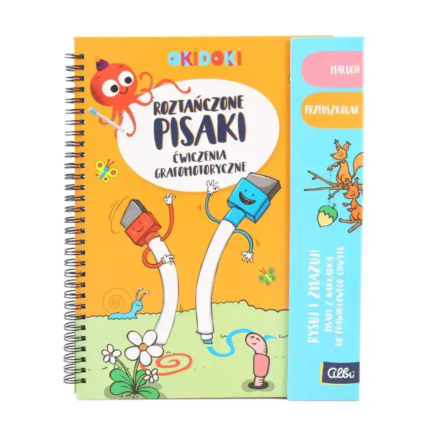 Zeszyt z zadaniami OKIDOKI Roztańczone pisaki 3+