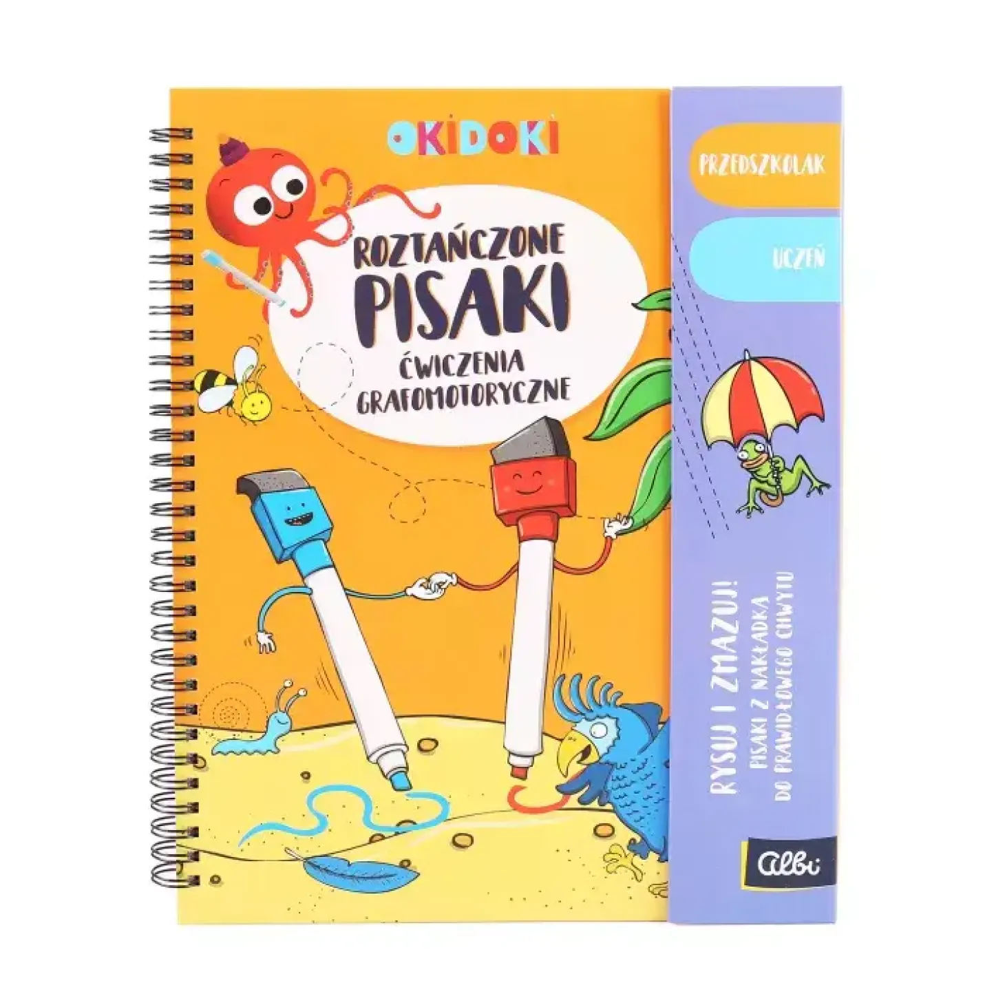 Zeszyt z zadaniami OKIDOKI Roztańczone pisaki 5+