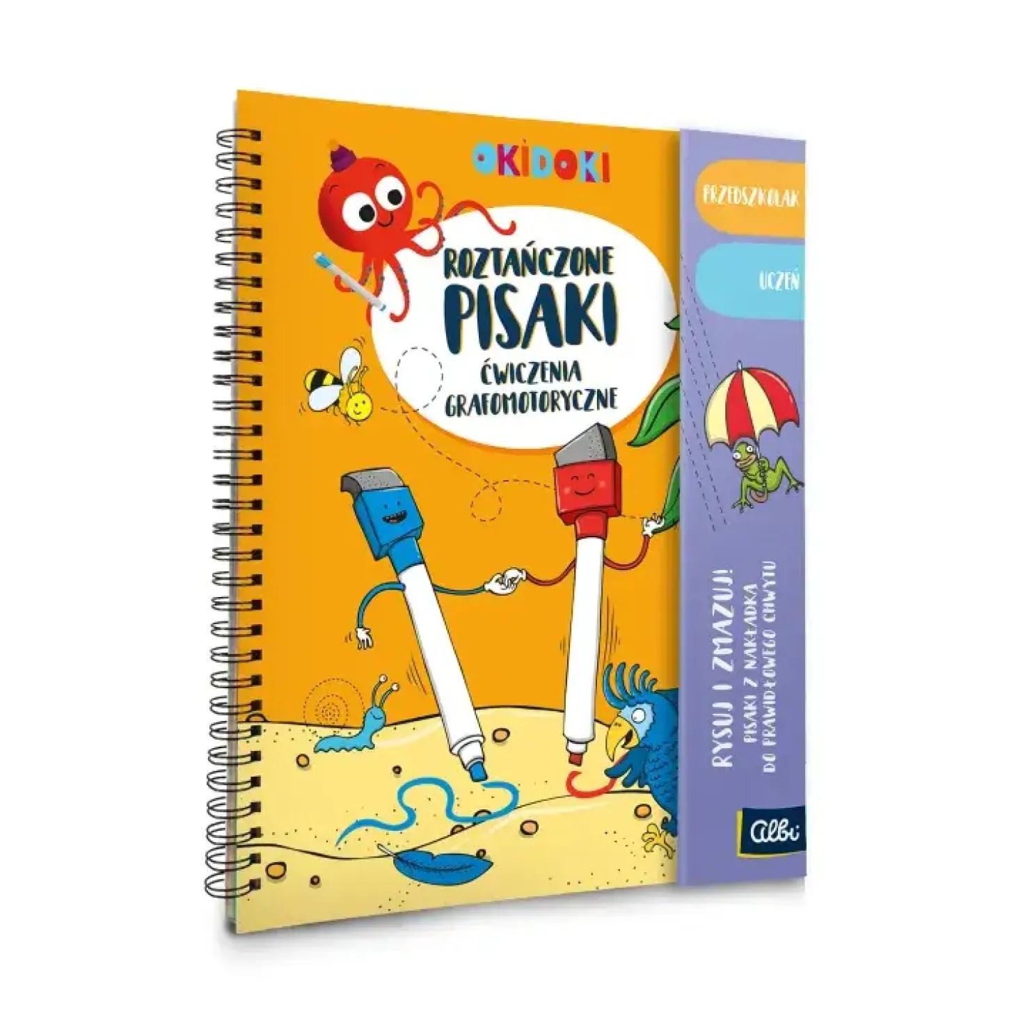 Zeszyt z zadaniami OKIDOKI Roztańczone pisaki 5+