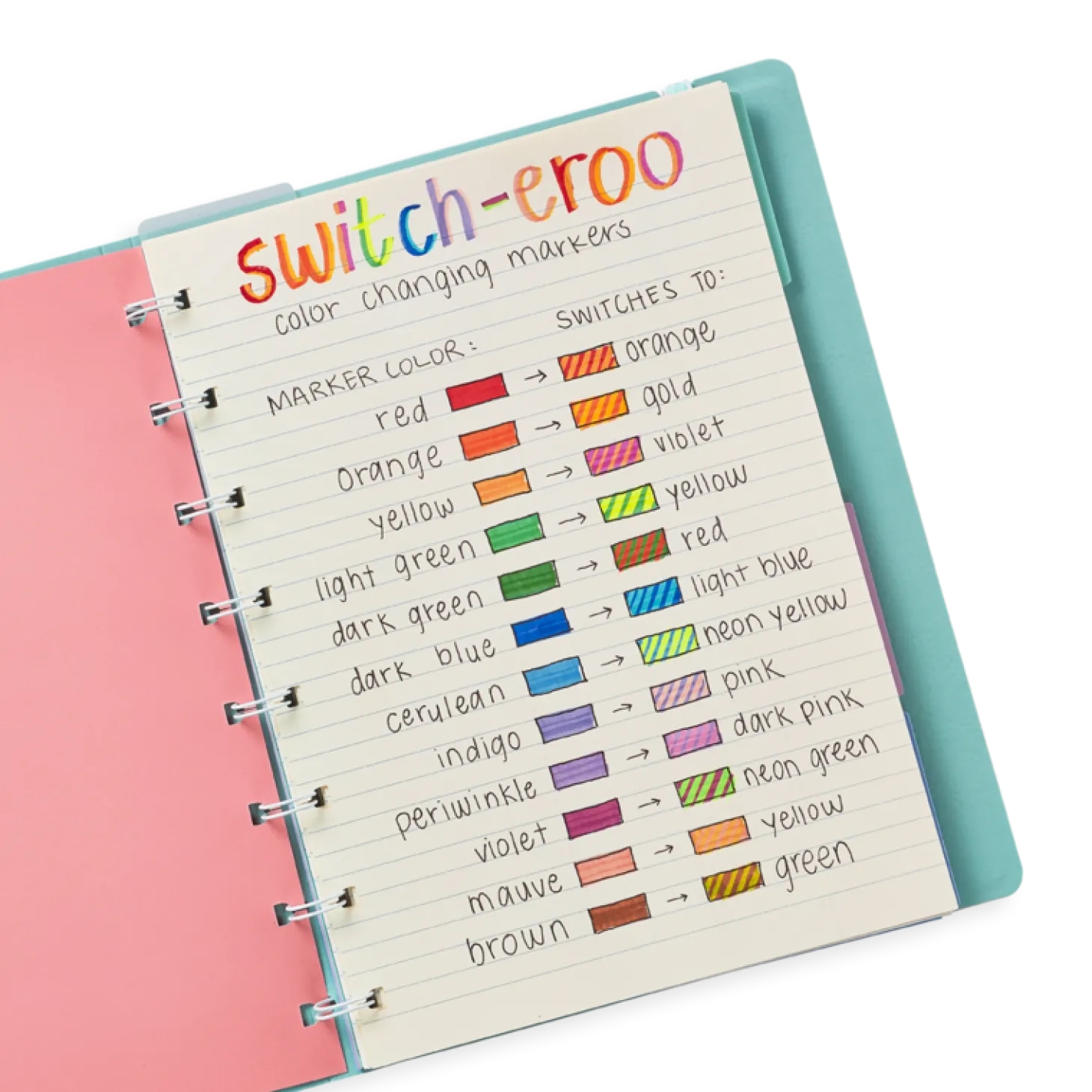 Zmieniające Kolor Flamastry Switch-Eroo, 12szt.