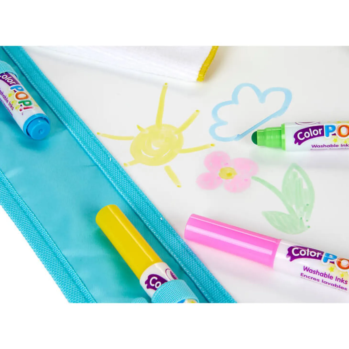 Zmywalna mata do rysowania dla dzieci 60x90 cm + 4 flamastry Mini Kids 3+