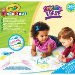 Zmywalna mata do rysowania dla dzieci 60x90 cm + 4 flamastry Mini Kids 3+