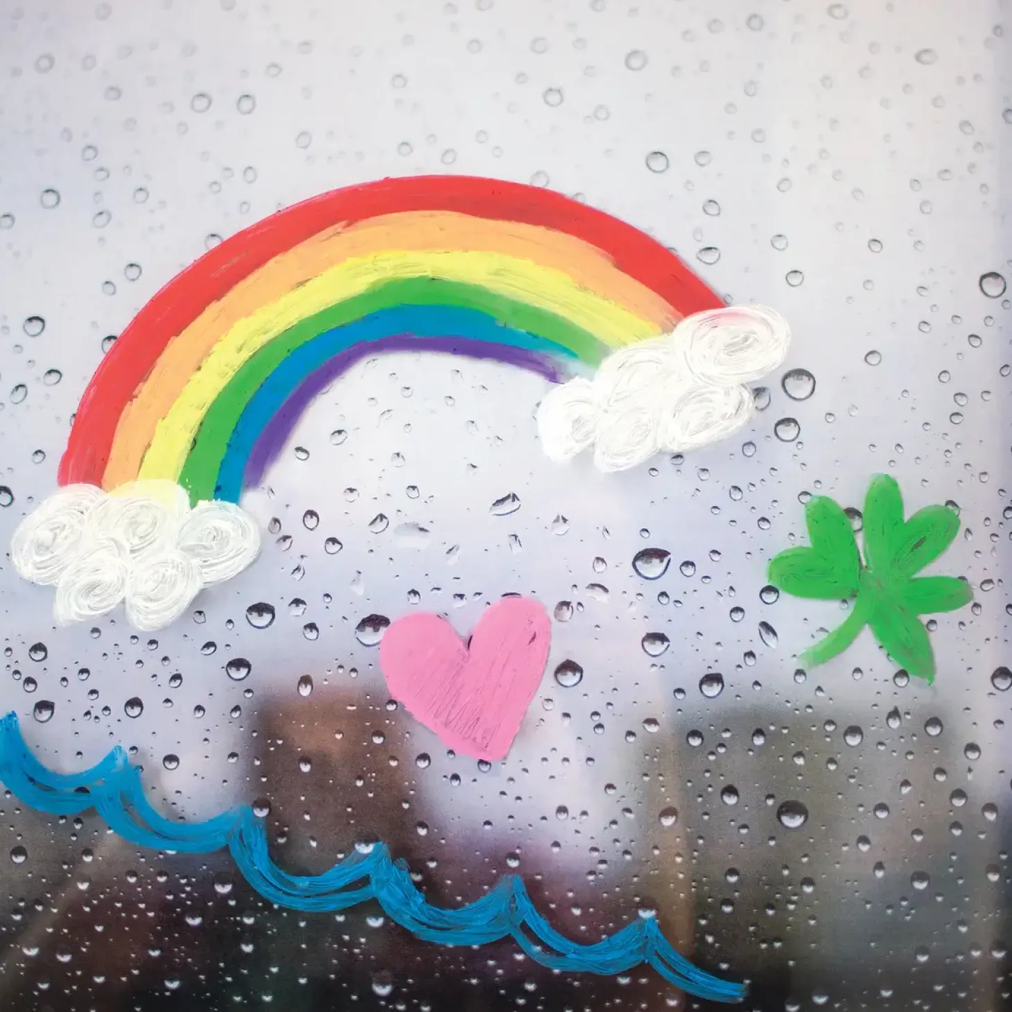 Zmywalne kredki żelowe do szyb, Rainy Dayz, 10szt.