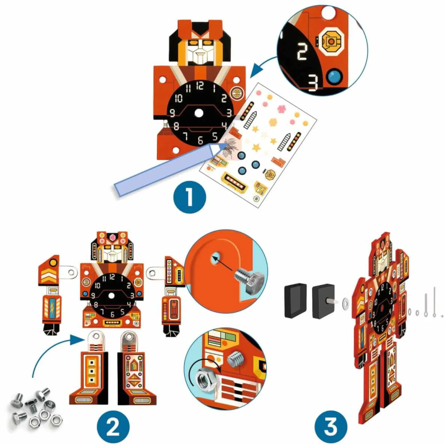 Zrób to sam - ZEGAR ROBOT 6+